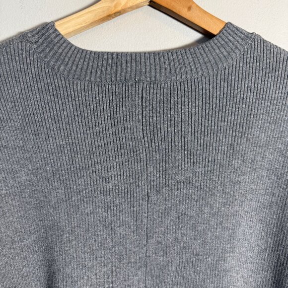 Free People Time On My Side Sweater Mini Dress Women XL Gray Knit Drop Waist NWT - Picture 14 of 16